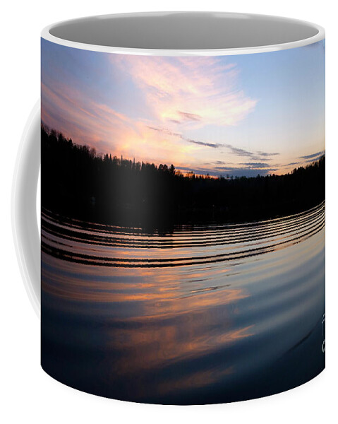 Land Coffee Mug featuring the photograph Sunset Ripples by Jacqueline Athmann
