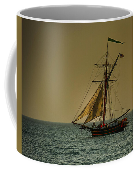 Antique Coffee Mug featuring the photograph Sunset Voyage by Jack R Perry