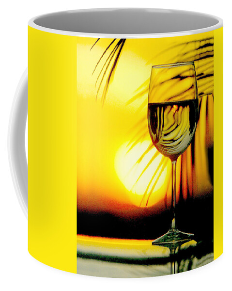 Wine Coffee Mug featuring the photograph Sunset Wine by Jon Neidert