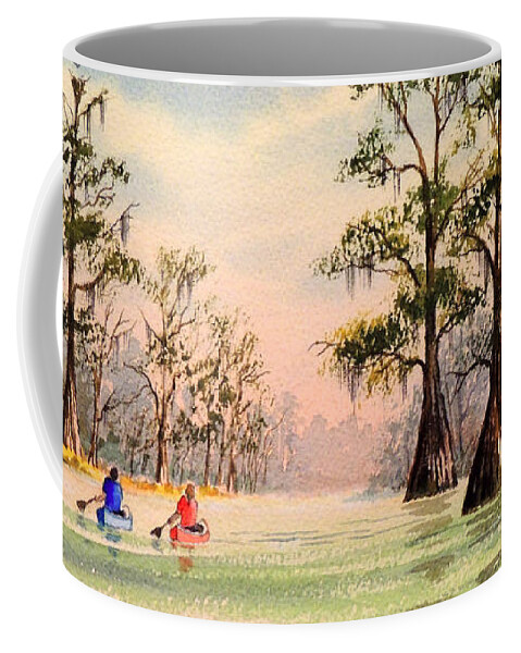 Suwannee River Coffee Mug featuring the painting Suwannee River by Bill Holkham