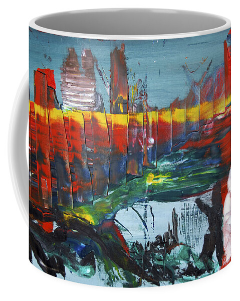 Abstract Coffee Mug featuring the painting Suzanne's Dream I by James Lavott