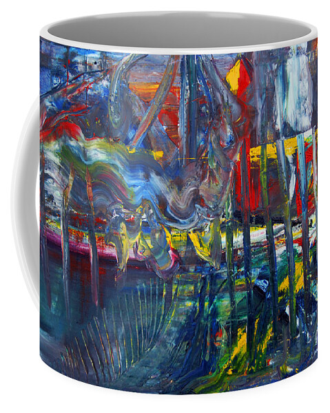Abstract Dream Coffee Mug featuring the painting Suzanne's Dream II by James Lavott