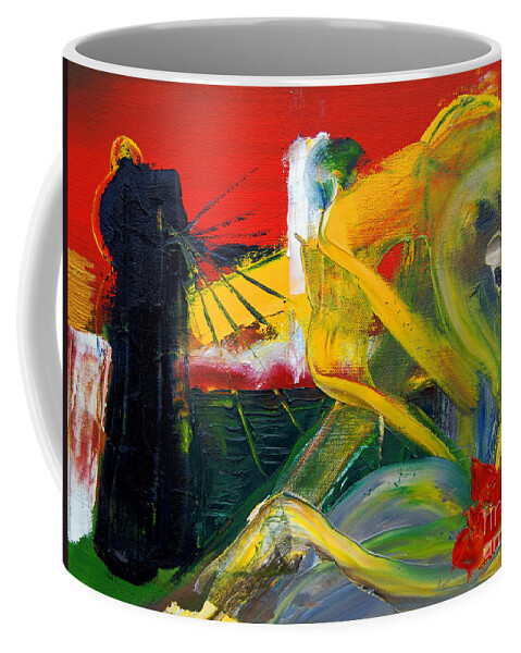 Dream Coffee Mug featuring the painting Suzanne's Dream III by James Lavott