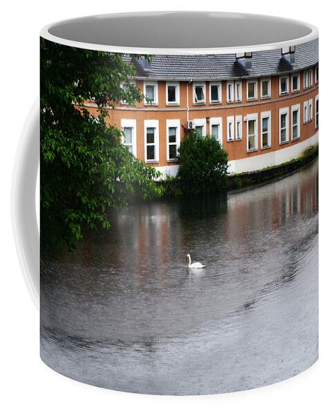 Dublin Coffee Mug featuring the photograph Swan in Dublin by Sharon Popek
