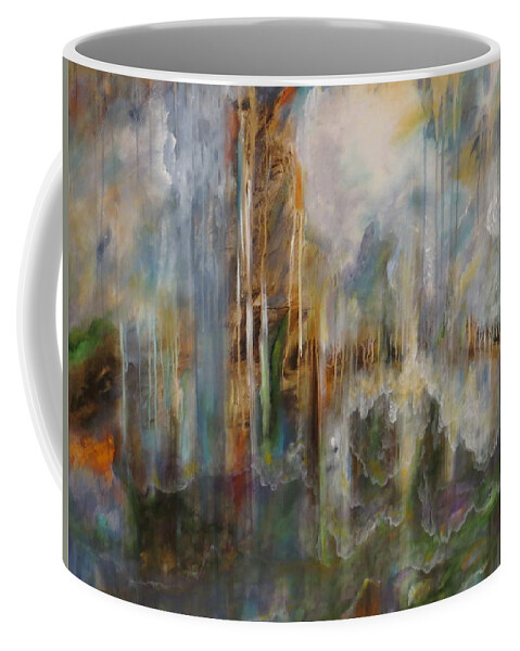 Large Coffee Mug featuring the painting Swept Away by Soraya Silvestri