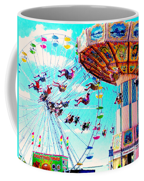 Colorful Coffee Mug featuring the photograph Swingers Have More Fun by Beth Saffer