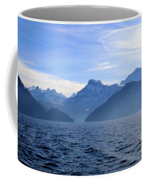 Panoramic Coffee Mug featuring the photograph Swiss Alps 2 by Amanda Mohler