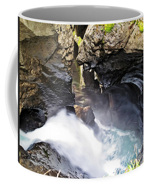 Travel Coffee Mug featuring the photograph Swiss Falls by Elvis Vaughn