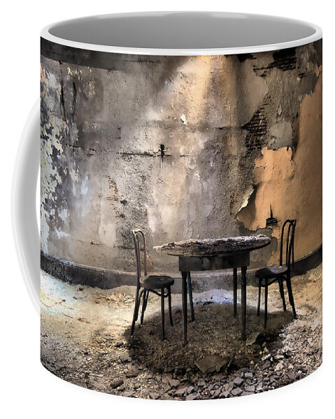 Borscht Belt Coffee Mug featuring the photograph Table 4 Two by Rick Kuperberg Sr
