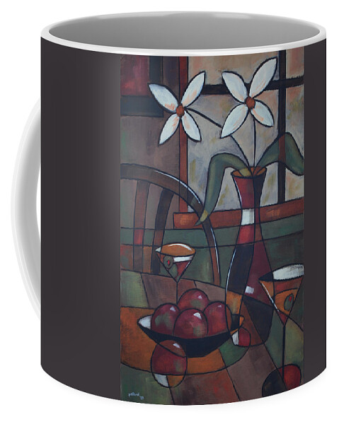 Dining Coffee Mug featuring the painting Table 42 by Glenn Pollard