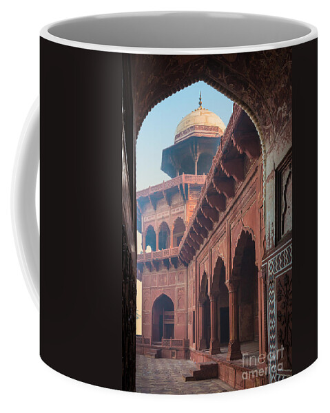 Agra Coffee Mug featuring the photograph Taj Mahal Jawab by Inge Johnsson