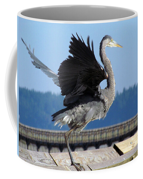 Birds Coffee Mug featuring the photograph Take off by I'ina Van Lawick