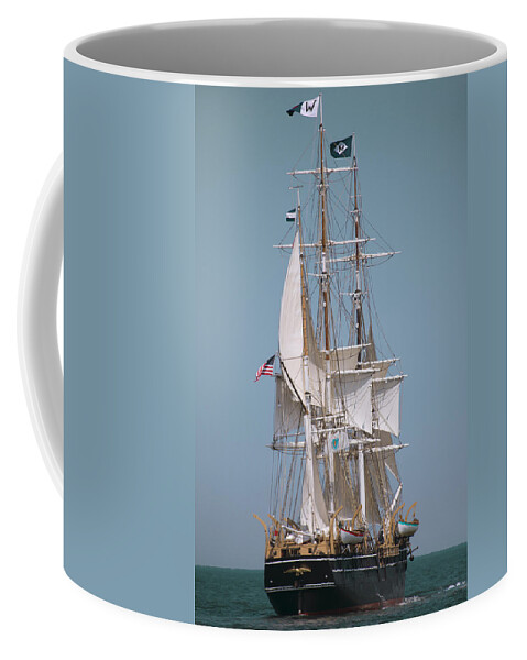 Tall Ship Coffee Mug featuring the photograph Tall Ship Charles W Morgan by Darius Aniunas