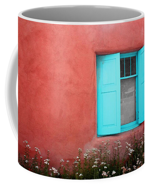 Rancho De Taos Coffee Mug featuring the photograph Taos Window IV by Lanita Williams