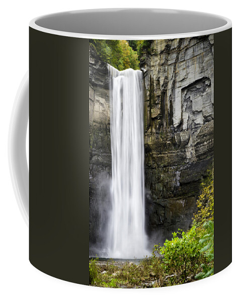 Waterfall Coffee Mug featuring the photograph Taughannock Falls View From The Bottom by Christina Rollo