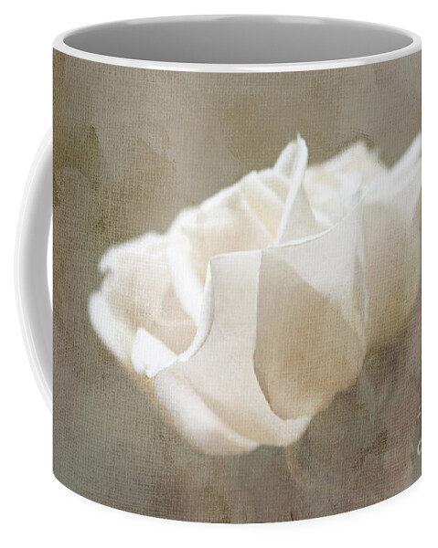 Rose Coffee Mug featuring the digital art Taupe Dreams by Jayne Carney