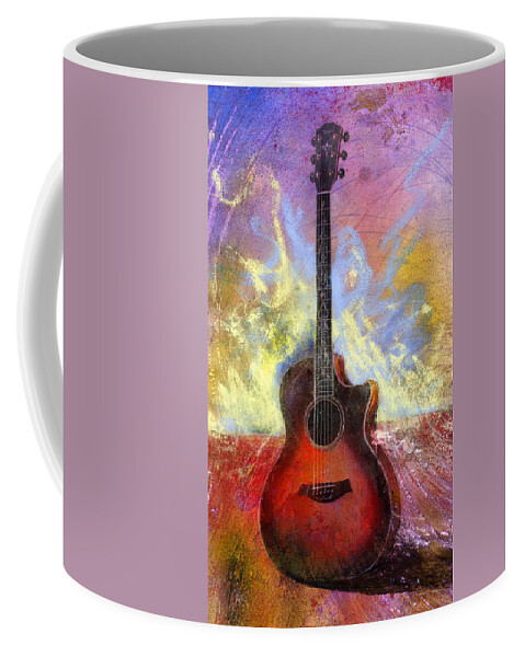 Guitar Coffee Mug featuring the painting Taylor by Andrew King