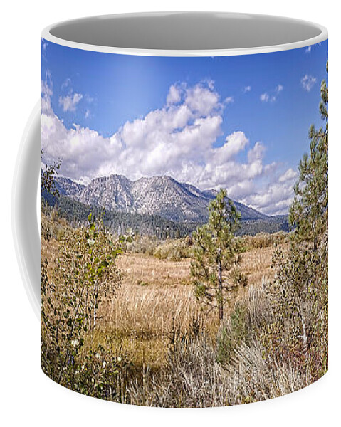 Marshland Coffee Mug featuring the photograph Taylor Creek Panorama by Jim Thompson