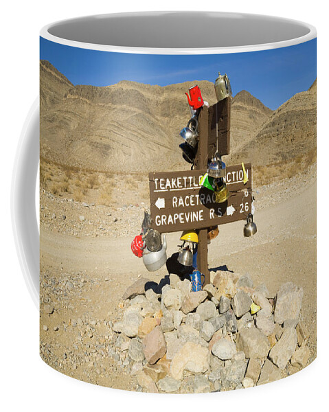 00431203 Coffee Mug featuring the photograph Teakettle Junction in Death Valley by Yva Momatiuk and John Eastcott