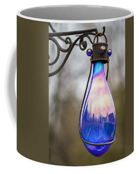 Blue Coffee Mug featuring the photograph Tear Drop Yard Ornament by Brett Engle
