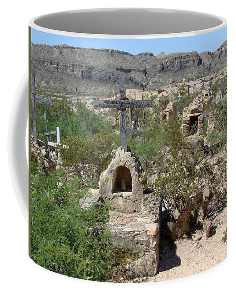 Desert Coffee Mug featuring the photograph Terlingua by Linda Cox