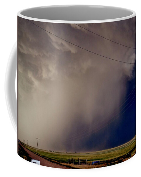 Hail Coffee Mug featuring the photograph Texas Hailshaft by Ed Sweeney