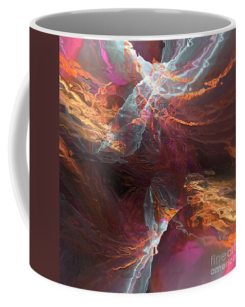 Water Coffee Mug featuring the digital art Texture Splash by Margie Chapman