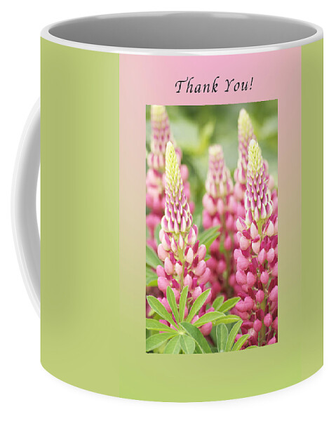 Lupine Coffee Mug featuring the photograph Thank You Lupine Pastels by Michael Peychich