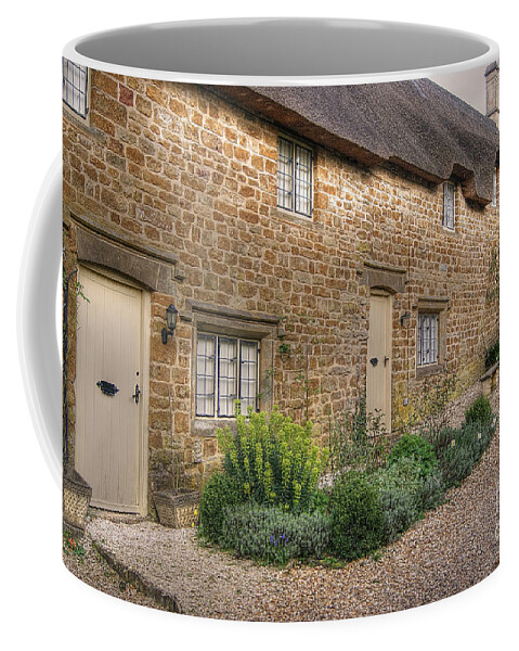 Thatch Coffee Mug featuring the photograph Thatched Cottages in Oxfordshire by David Birchall