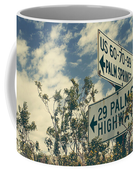 Signs Coffee Mug featuring the photograph Thattaway by Laurie Search