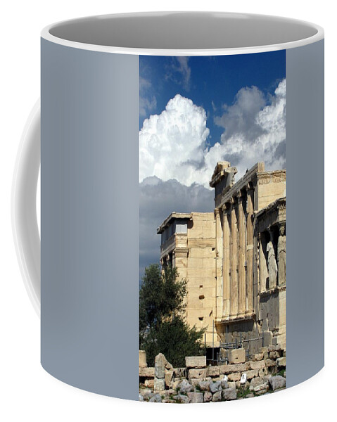 Acropolis Coffee Mug featuring the photograph The Acropolis by Jennifer Wheatley Wolf