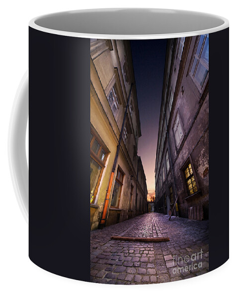 Buildings Coffee Mug featuring the photograph The alley of Cracov by Jaroslaw Blaminsky