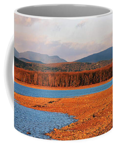 Landscape. Water Coffee Mug featuring the photograph The Ashokan Reservoir by Lily K