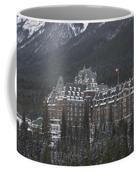 Banff Coffee Mug featuring the photograph The Banff Springs Hotel by Bill Cubitt