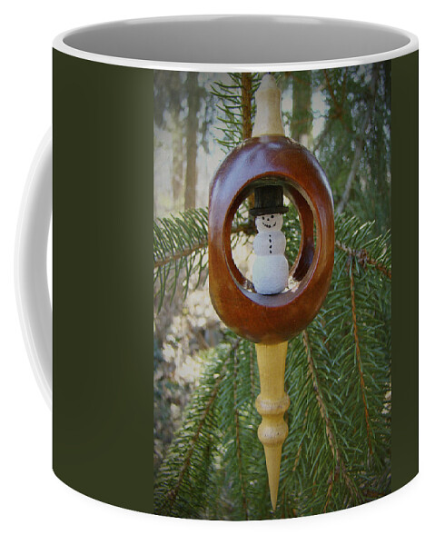 Ornament Coffee Mug featuring the photograph The Best Christmas Ornament - Snowman by Carol Senske