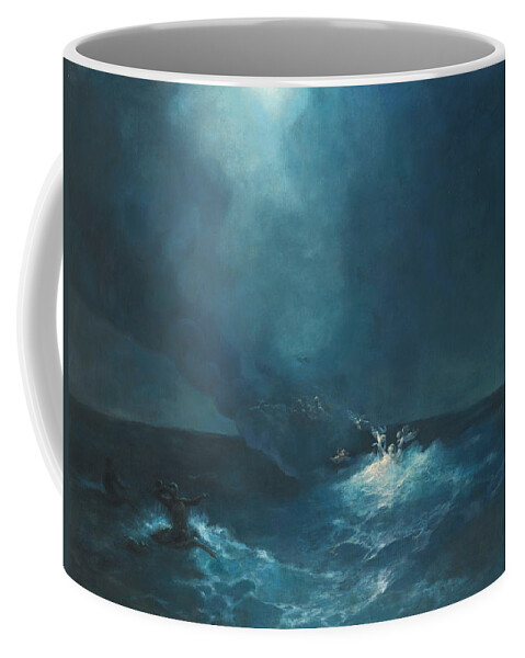Ivan Konstantinovich Aivazovsky Coffee Mug featuring the painting The Birth of Aphrodite by Ivan Konstantinovich Aivazovsky