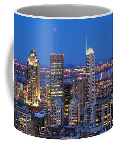 Montrea Coffee Mug featuring the photograph The blue hour by Mircea Costina Photography