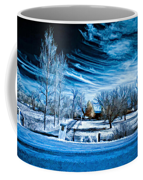 Landscape Coffee Mug featuring the photograph The Blue Hour by Steve Harrington