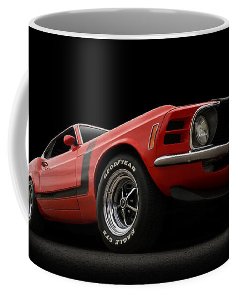 Mustang Coffee Mug featuring the digital art The Boss by Douglas Pittman