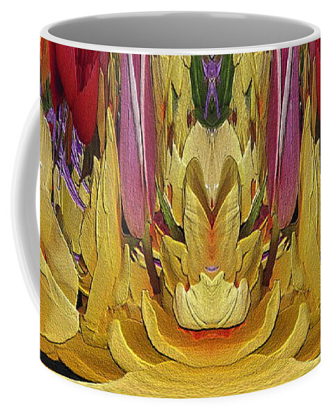 Abstract Coffee Mug featuring the digital art The Bouquet Unleashed 84 by Tim Allen