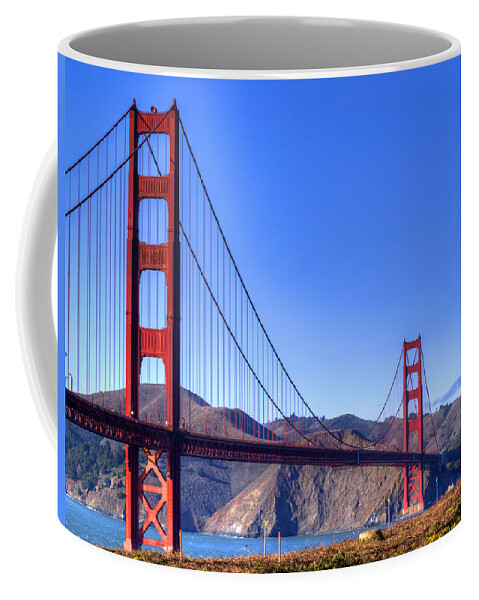 Golden Gate Bridge Coffee Mug featuring the photograph The Bridge by Bill Gallagher