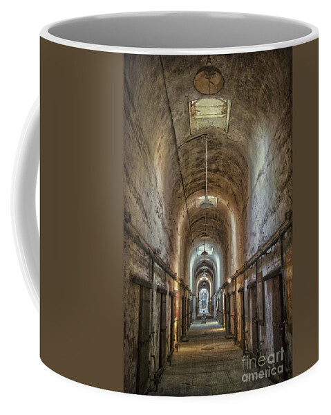 Prison Coffee Mug featuring the photograph The Cell Block by Debra Fedchin