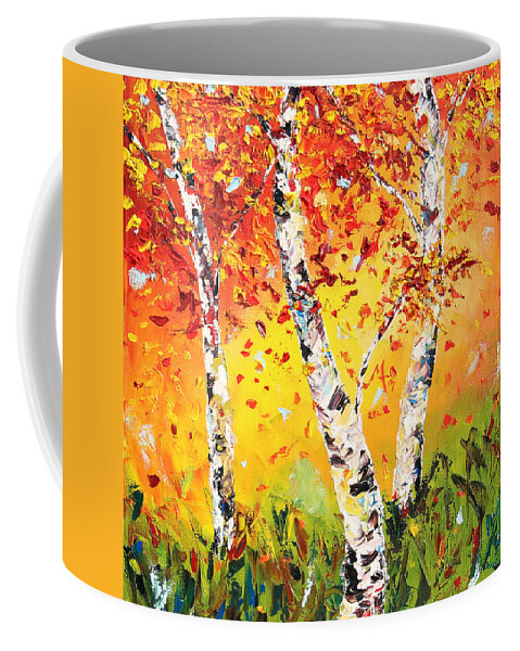 Autumn Coffee Mug featuring the painting The Change by Meaghan Troup