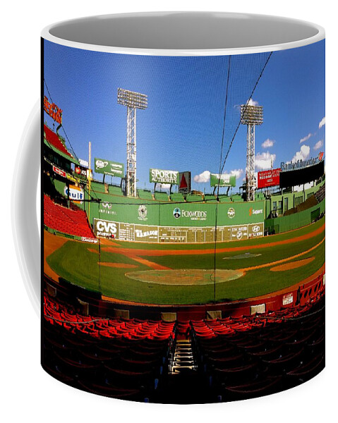 Fenway Park Collectibles Coffee Mug featuring the photograph The Classic Fenway Park by Iconic Images Art Gallery David Pucciarelli