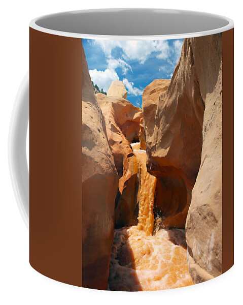 Slot Canyons Coffee Mug featuring the photograph The Red Clay Faces of Willis Creek 2 by Joe Schofield