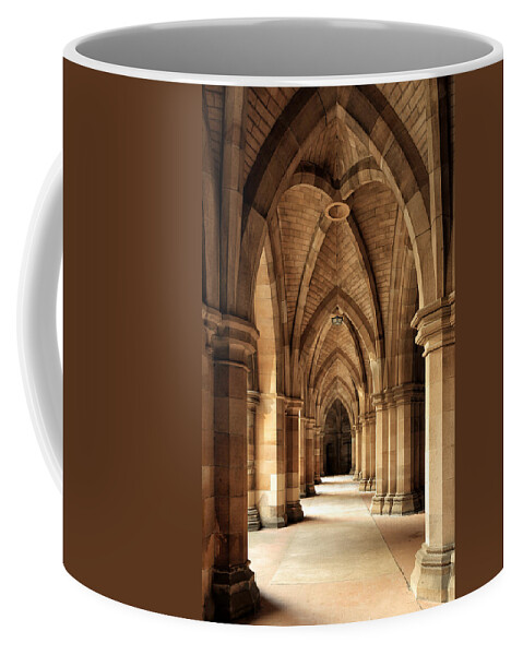 University Of Glasgow Coffee Mug featuring the photograph The Cloisters by Grant Glendinning