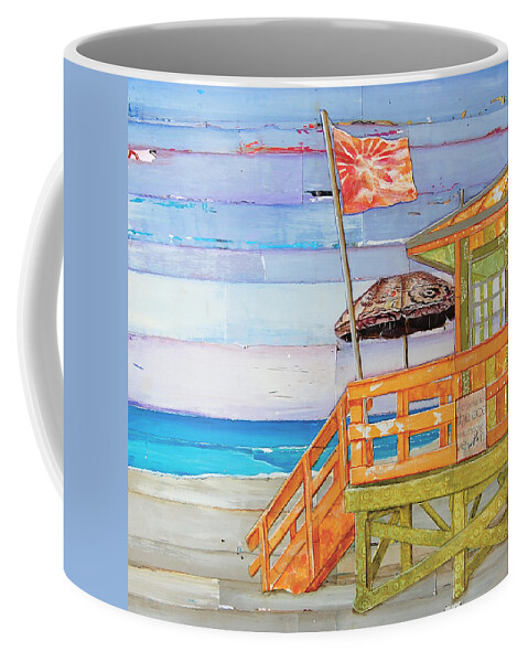 Coast Coffee Mug featuring the mixed media The Coast is Clear by Danny Phillips