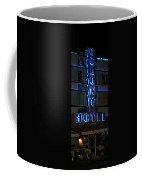 Architectural Features Coffee Mug featuring the photograph The Colony Hotel by Ed Gleichman