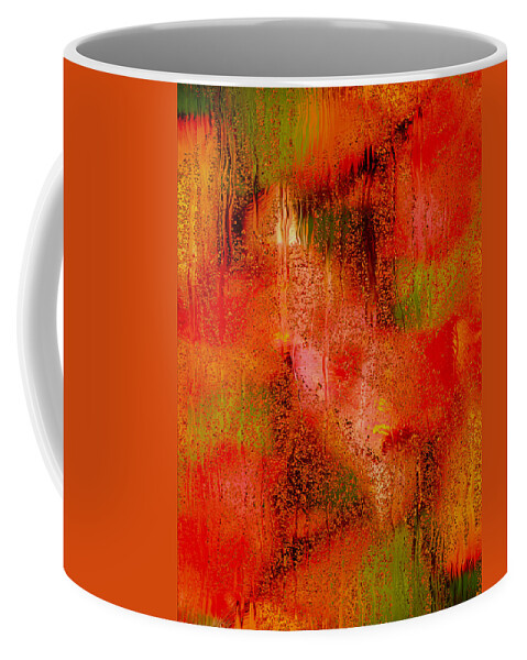Autumn Coffee Mug featuring the photograph The Colors of Autumn Abstract by Denise Beverly