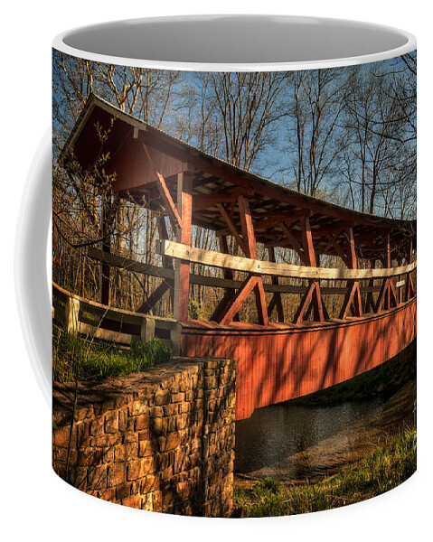 Bridge Coffee Mug featuring the photograph The Colvin Covered Bridge by Lois Bryan